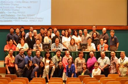 This year’s Honolulu meeting was attended by technologists from one California sleep facility and seven Hawaii-based diagnostic sleep facilities:  Kaiser Permanente Sleep Lab, Kuakini Pulmonary Sleep Disorders Center, Niolopua Sleep Wellness Center, Pacific Sleep Tech Sleep Disorder Center, The Queens Medical Center, Sleep Center Hawaii, Straub  Sleep Disorders Center, Torrance (California) Memorial Sleep Disorders Center, and Tripler Army Medical Center’s Sleep Disorder Center.  Thirteen Kapiolani Community College Respiratory Therapy students, who have had rotations through local sleep centers, also attended this year’s Honolulu NAPSS meeting with their instructors.